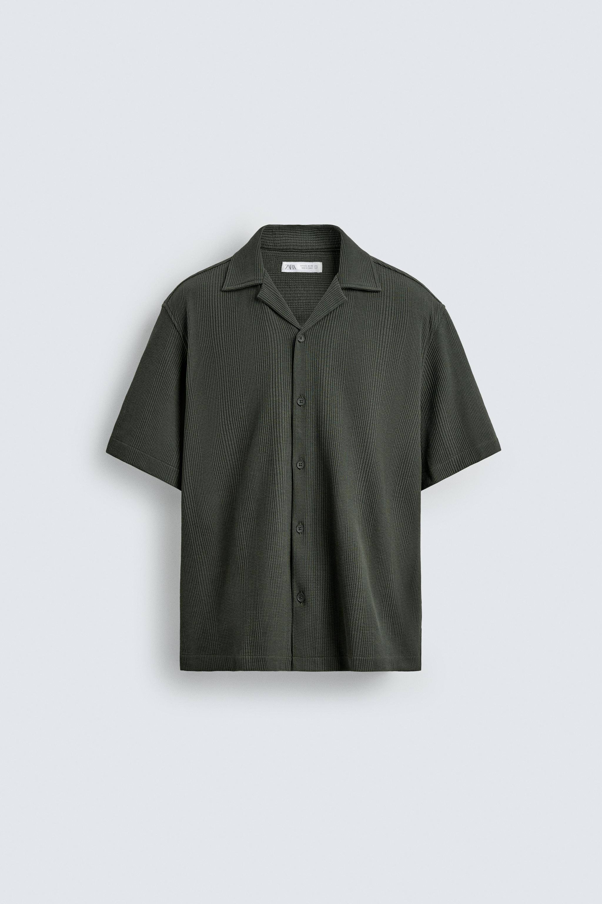 REGULAR FIT TEXTURED SHIRT